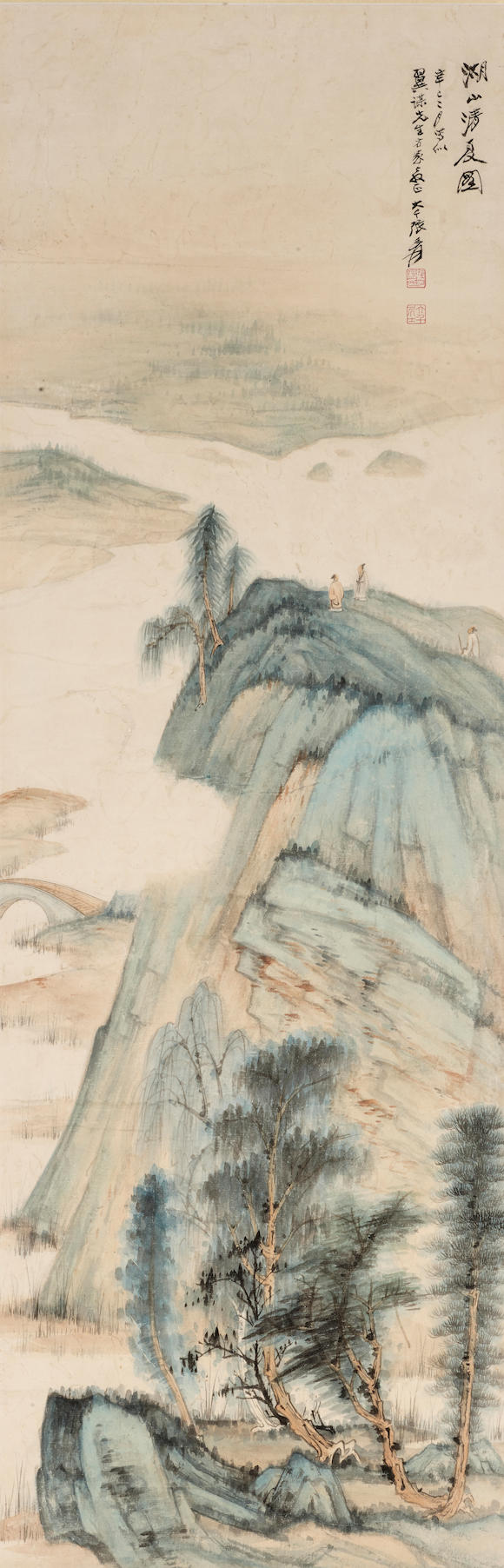 Bonhams : ZHANG DAQIAN (CHANG DAI-CHIEN, 1899-1983) Lake and Mountain ...