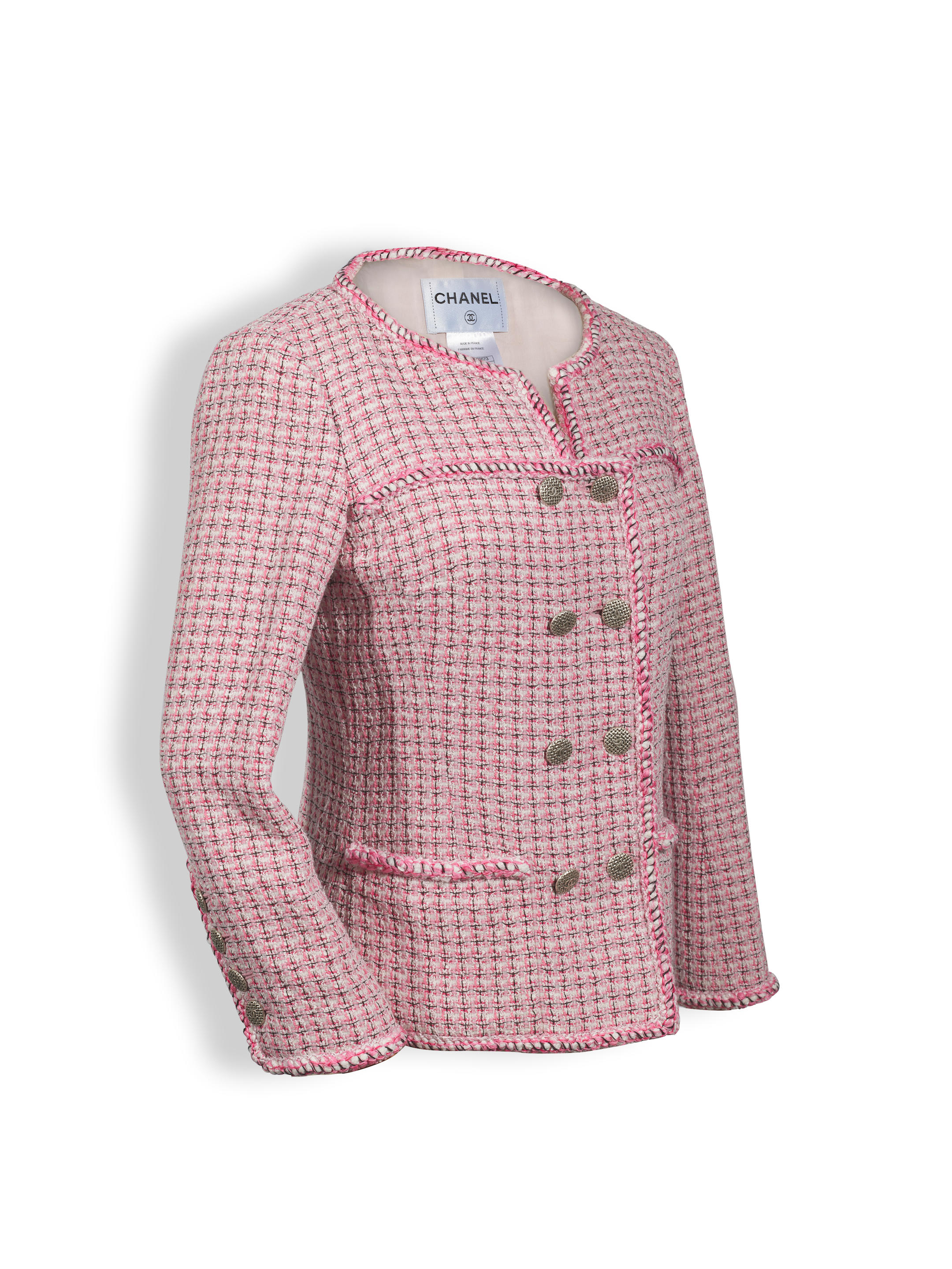 Chanel Pink Tweed Jacket, c. 2004 - auctions & price archive