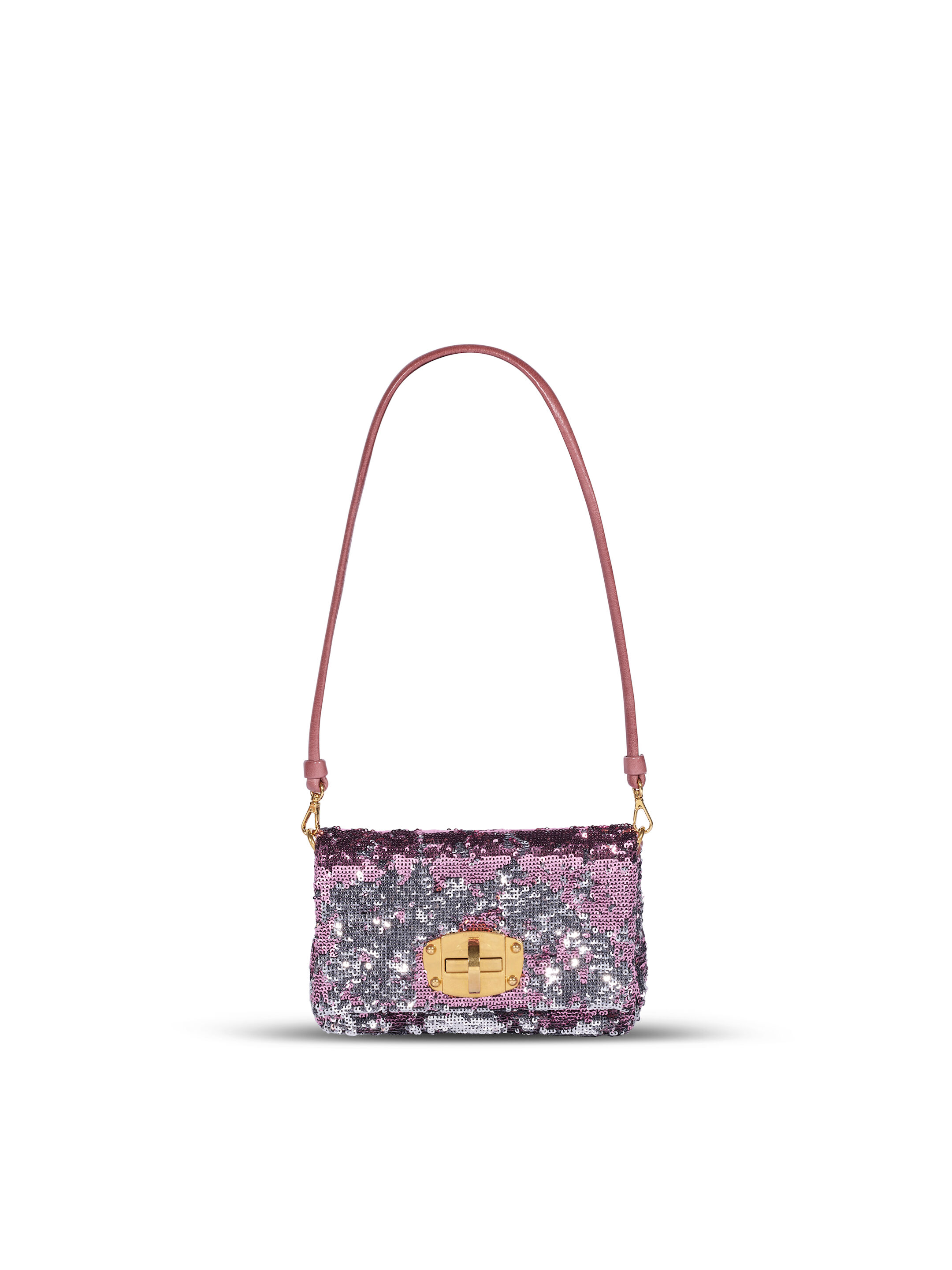 Bonhams : MIU MIU: PINK SEQUIN POUCH HANDBAG (includes info