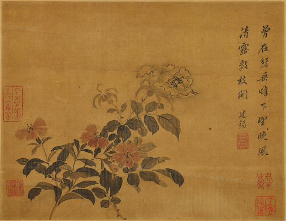 Bonhams : JIANG TINGXI (1669-1732) Flowers