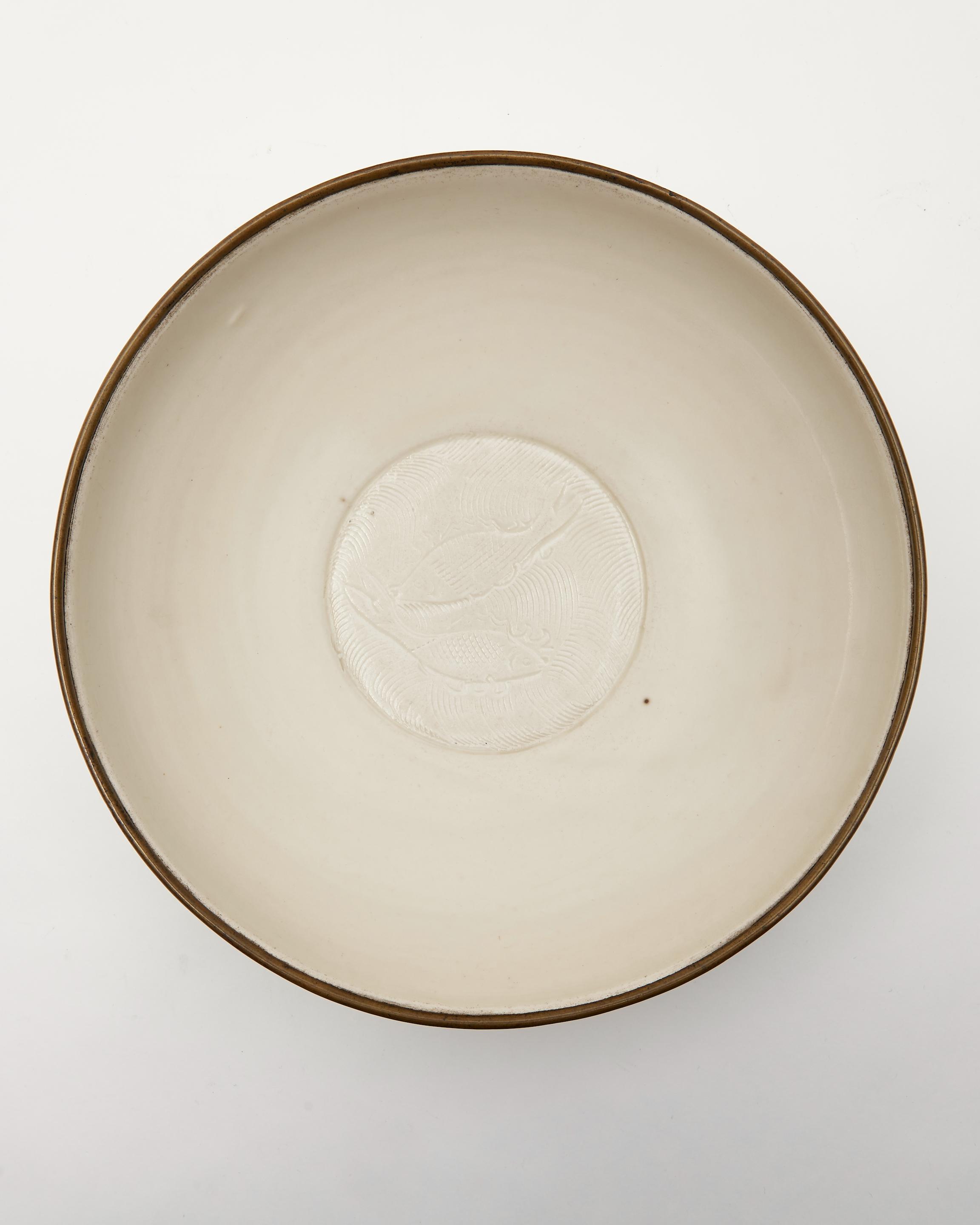 Bonhams : A Ding-ware 'twin fish' bowl Northern Song/ Jin Dynasty, 12th ...