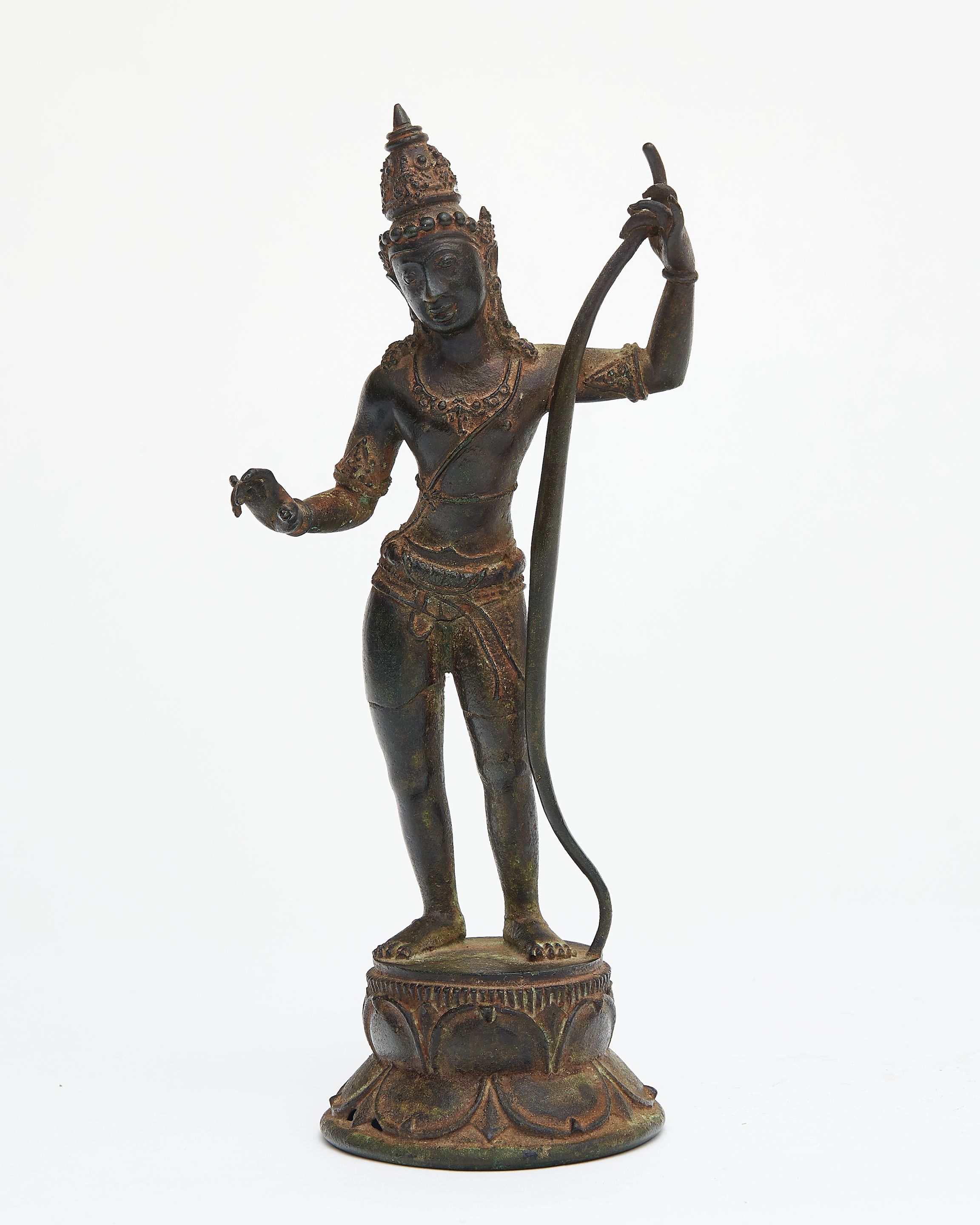 Bonhams : A bronze standing figure of Rama Java, 19th century