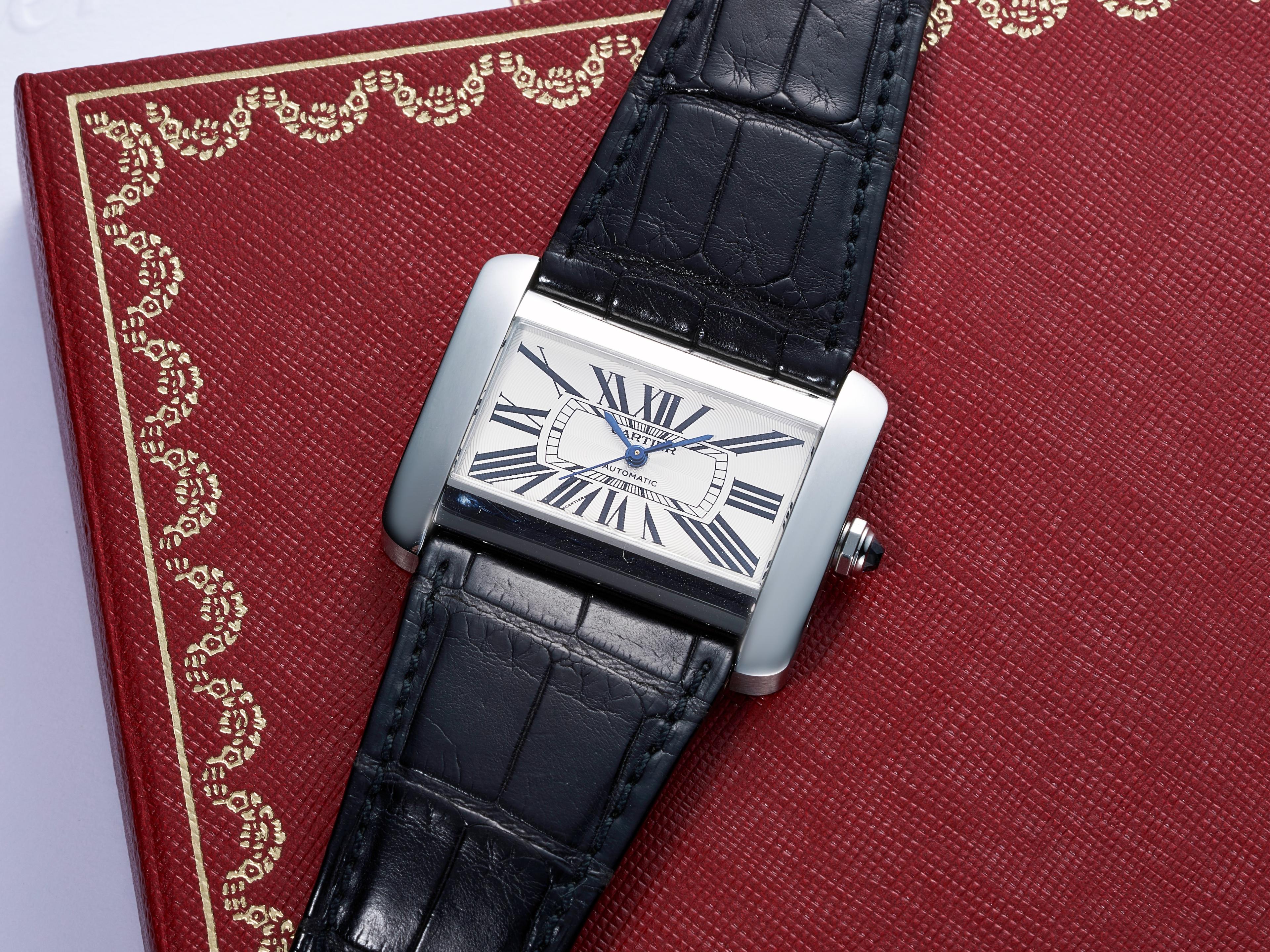 Bonhams : Cartier Tank Louis Cartier, A Yellow Gold Bracelet Watch, circa  2000