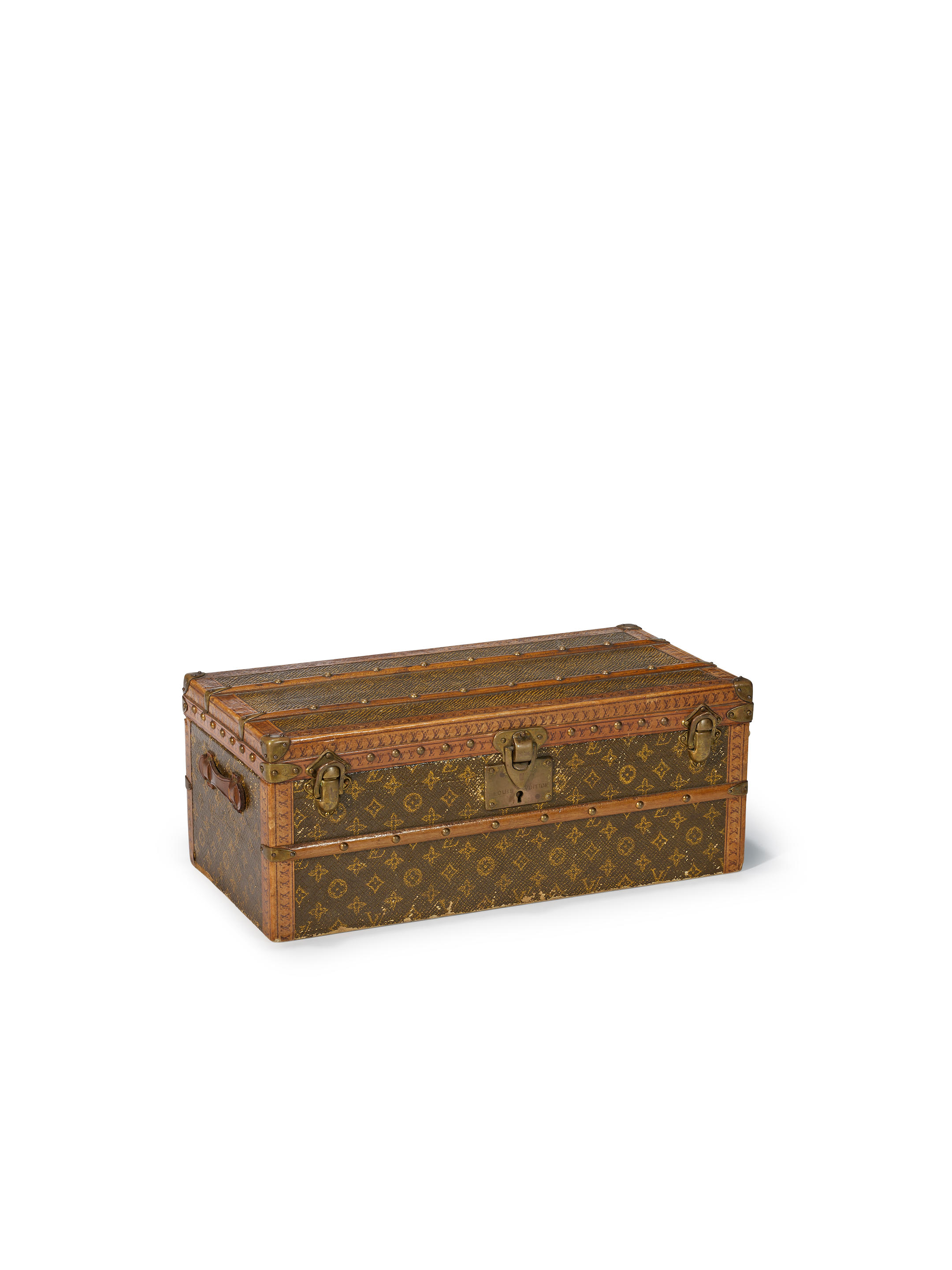 Very Rare 1910s Louis Vuitton Flower Trunk Malle Fleur' at 1stDibs