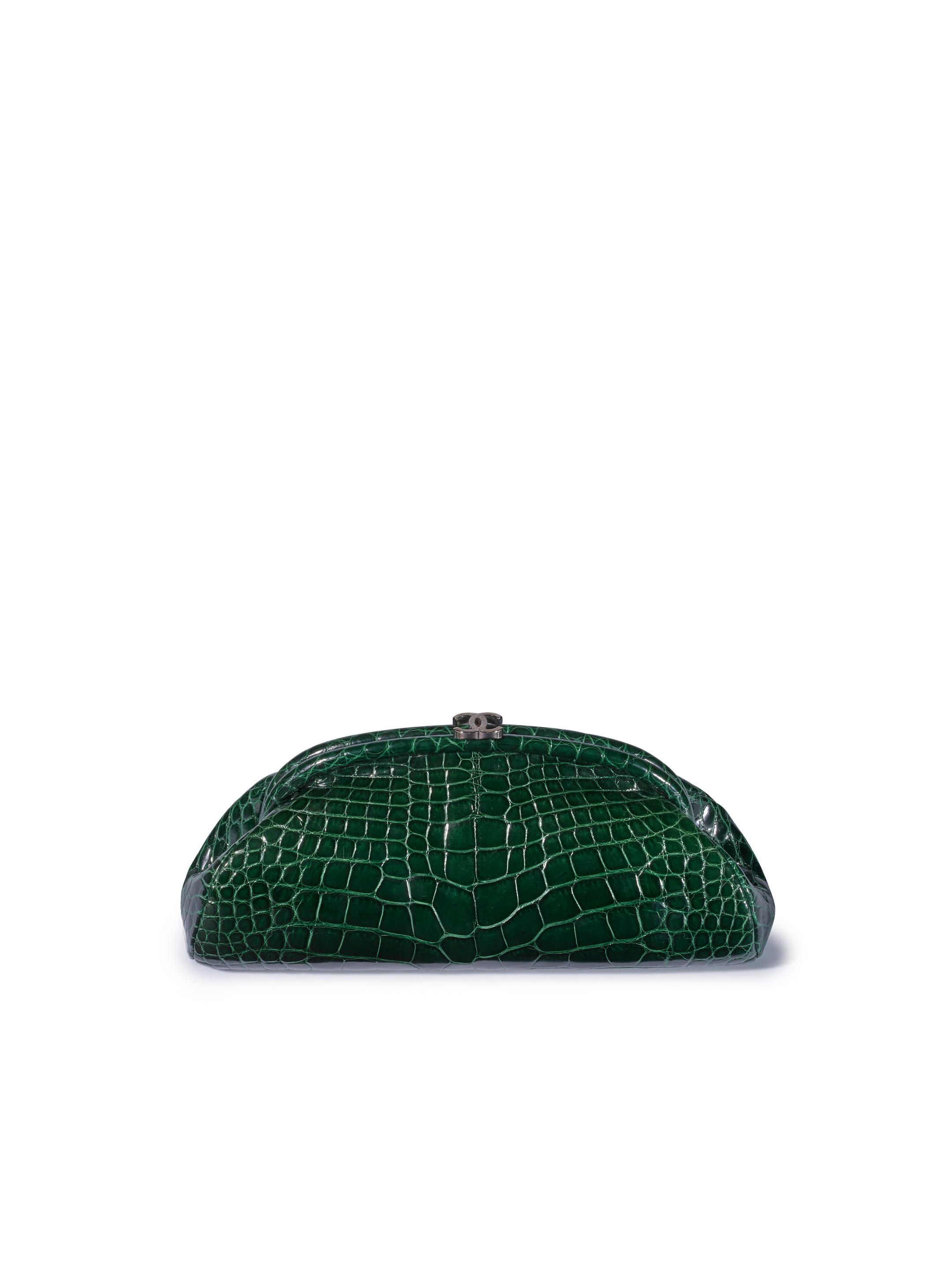 Bonhams : LOUIS VUITTON GREEN SHINY ALLIGATOR ALMA WITH GOLD TONED HARDWARE  (Includes padlock, key, clochette, info booklet and original dust bag)