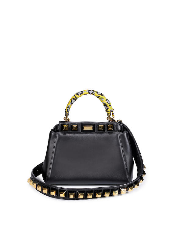 Bonhams : FENDI BLACK CALFSKIN PEEKABOO WITH GOLD STUDS EDITION ...