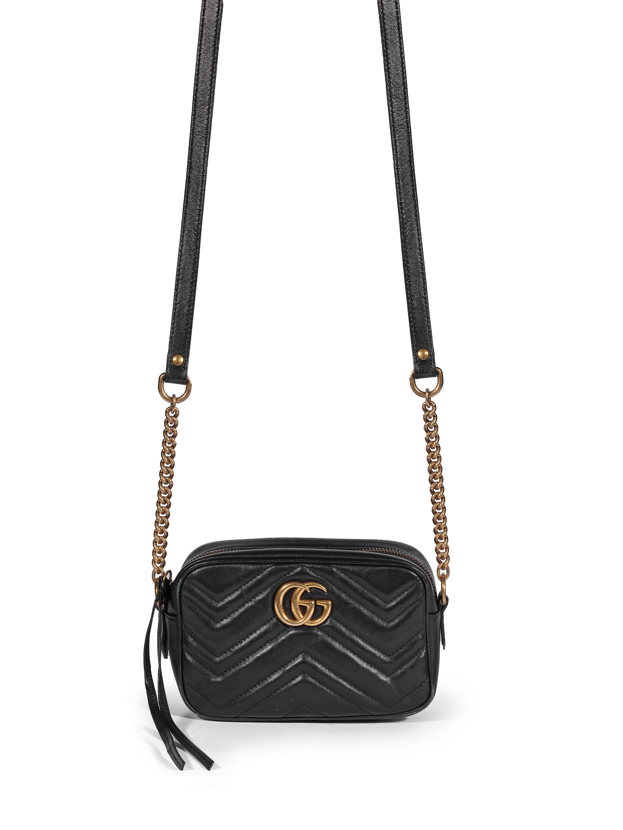 Gucci Camera Bag GG Marmont Velvet Small Black in Velvet with Antique  Gold-tone - US