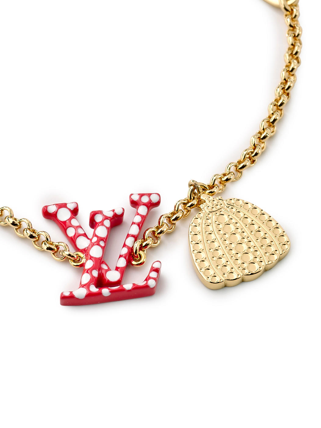 Louis Vuitton x Yayoi Kusama Monogram Chain Necklace Black in Metal with  Silver-tone - US
