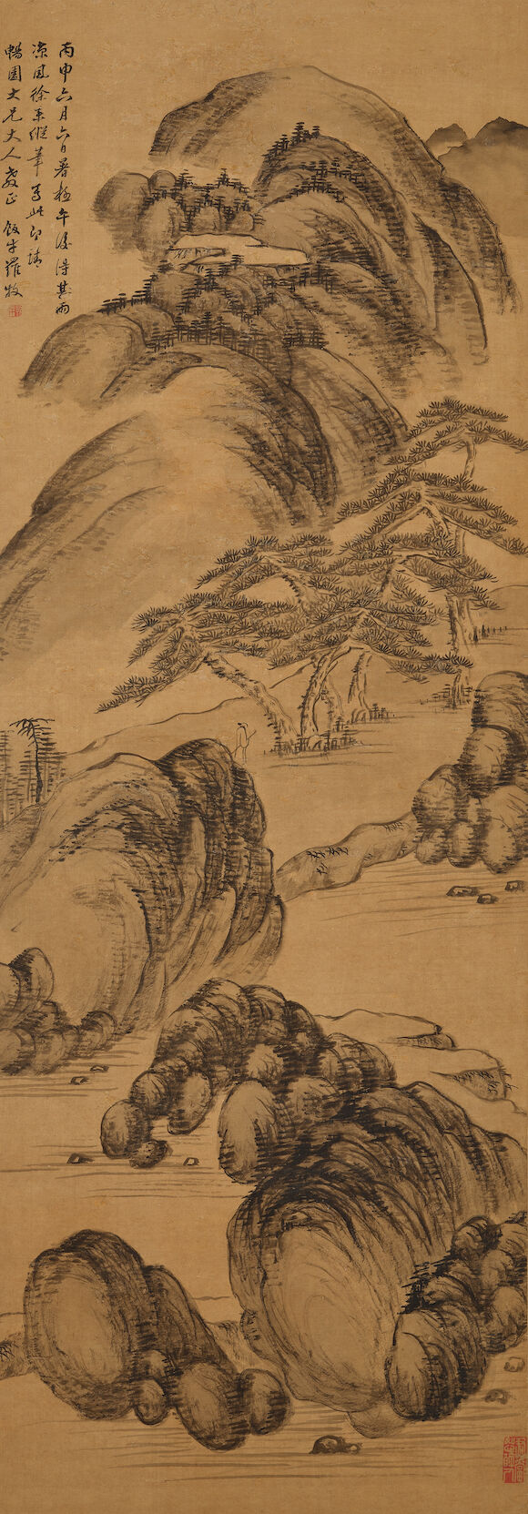 Bonhams : LUO MU (1622-1706) Hidden Valley and Bamboo, 1656