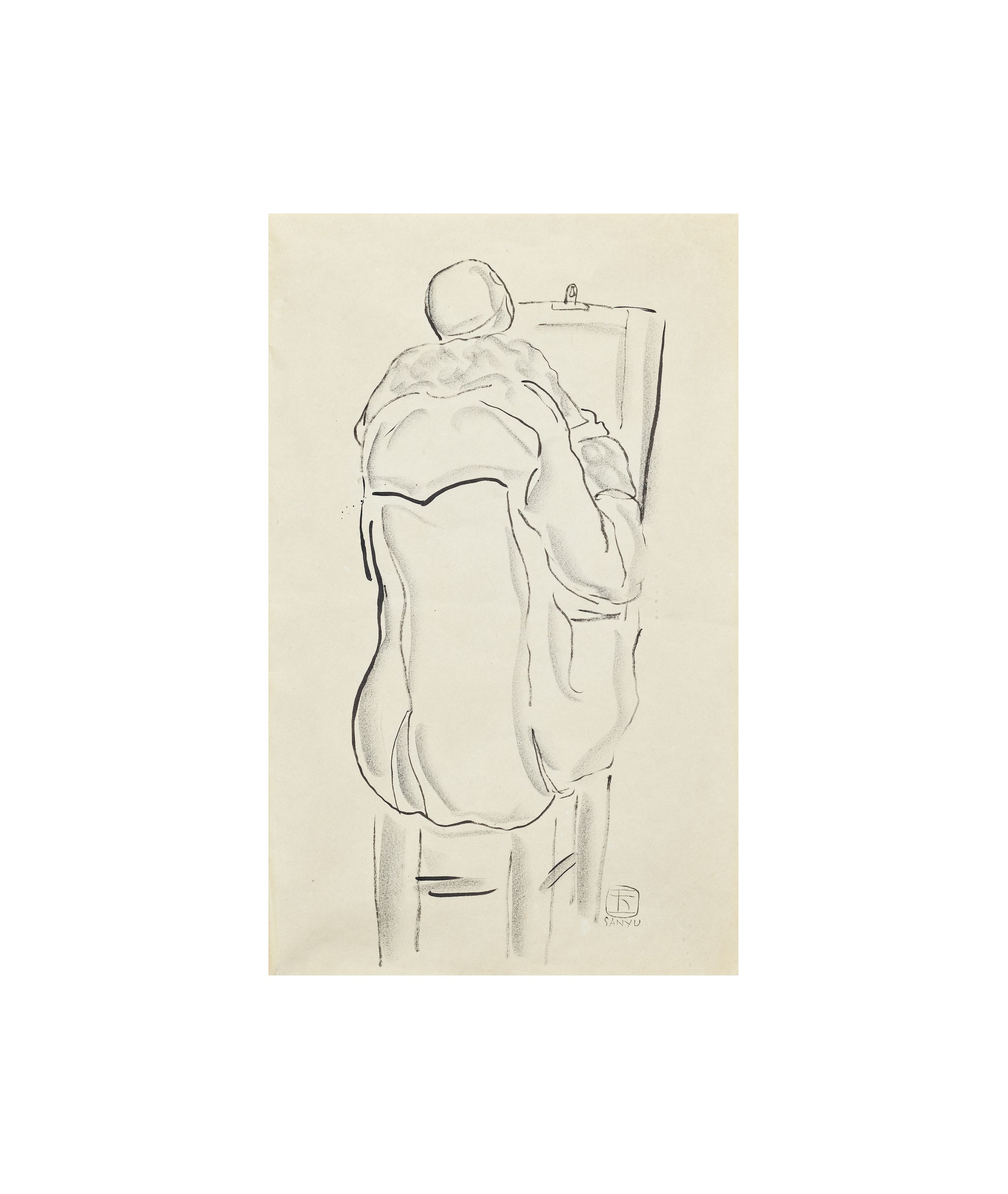 Sketching Lady