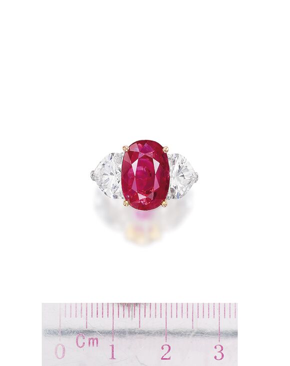 Bonhams : RUBY AND DIAMOND RING