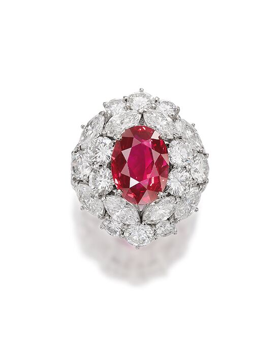 Bonhams : RUBY AND DIAMOND RING