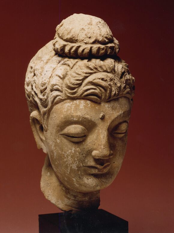 Bonhams : A STUCCO HEAD OF BUDDHA SHAKYAMUNI ANCIENT REGION OF GANDHARA ...