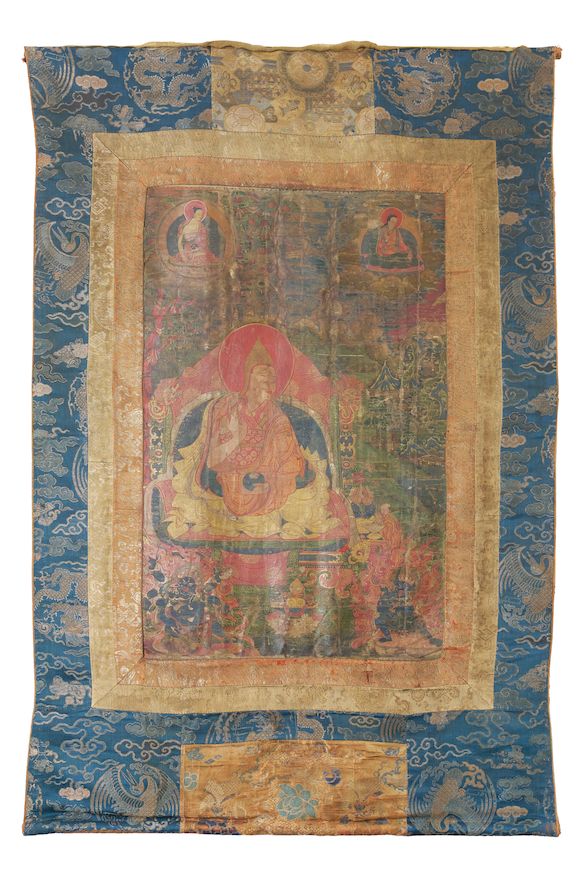 Bonhams : A Thangka of the first Dalai Lama, Gendun Drupa (1391-1474 ...