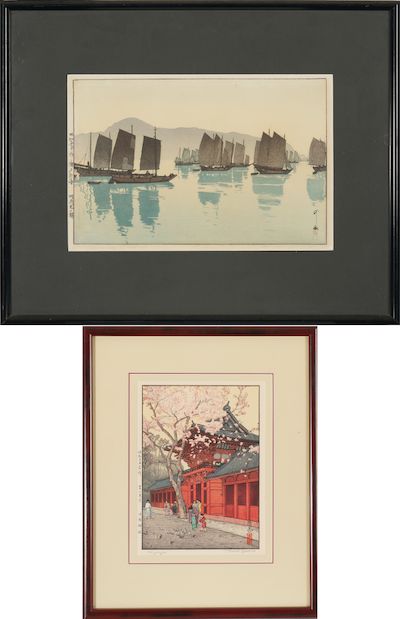 YOSHIDA HIROSHI (1876-1950) AND YOSHIDA TOSHI (1911-1995) Morning of Abuto and Hie Shrine (2)