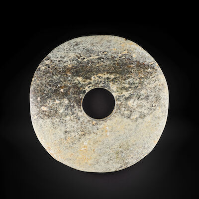 A JADE DISC, BI Probably Neolithic Period