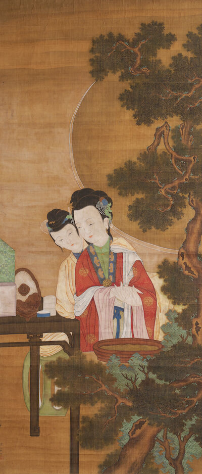 AFTER LI GONGLIN (1049-1106) Two Ladies