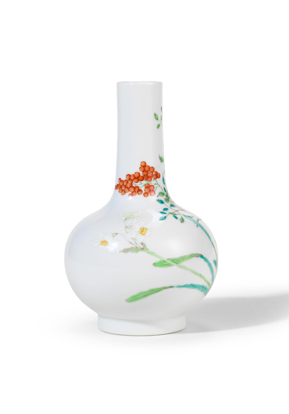 A very rare imperial famille rose bottle vase Yongzheng six-character mark and of the period