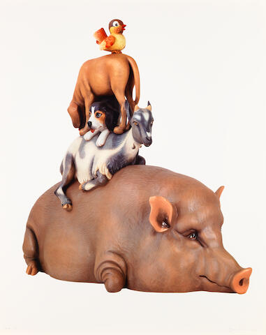 Jeff Koons B. 1955, 傑夫‧昆斯 Stacked 堆疊 (This is number 1 of 5 printer's proof, from an edition of 200 plus 20 artist's proofs.)