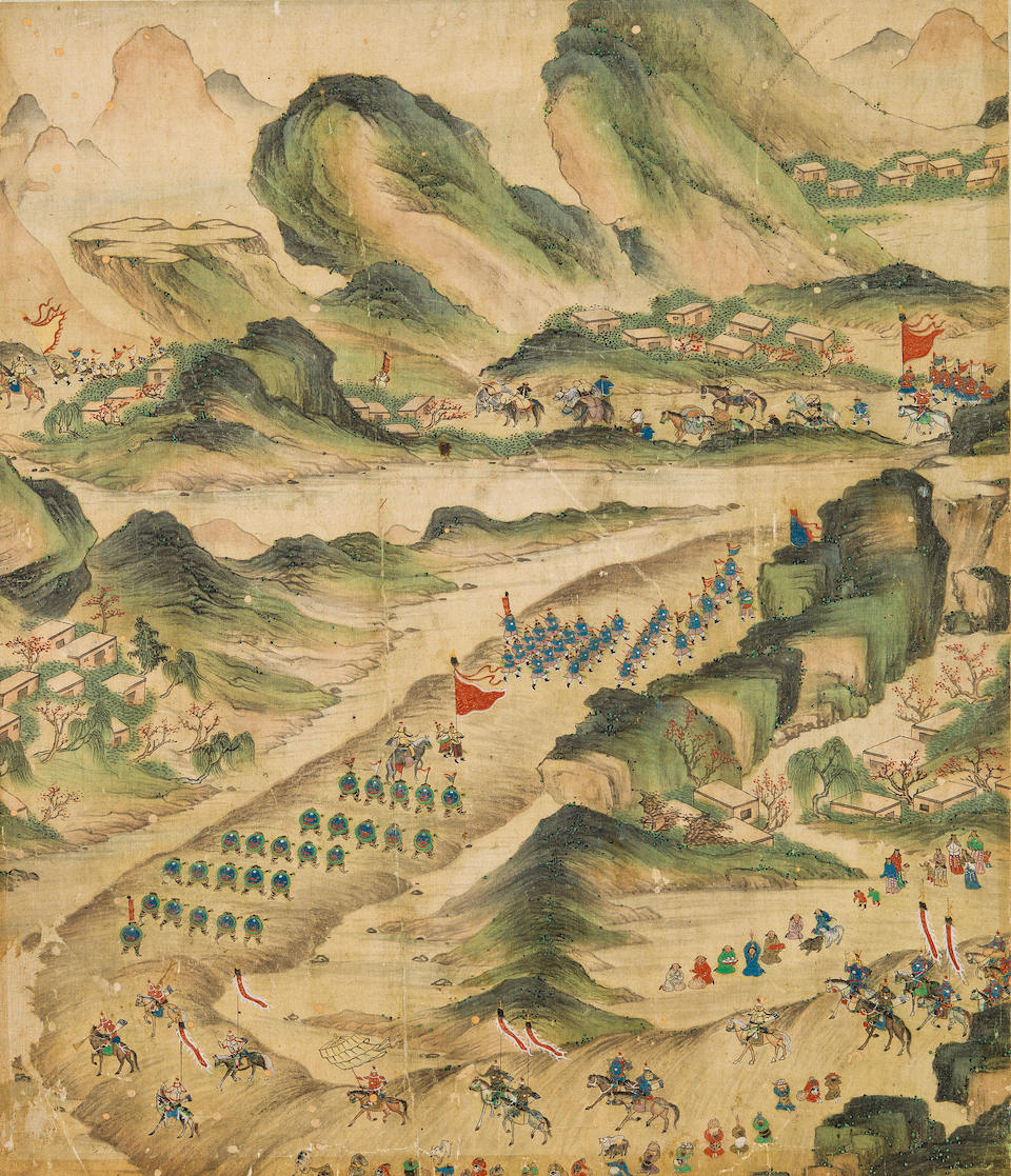 An album with seven sections of a painting Early 18th century (9)