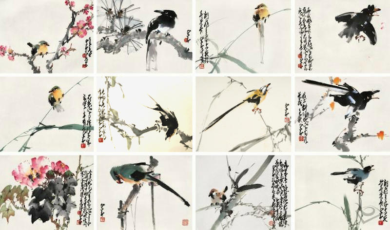 Zhao Shao'ang (1905-1998) Birds and Flowers (12)