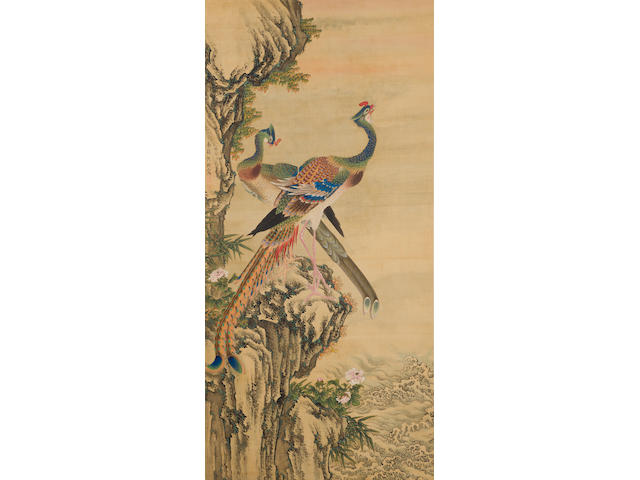 Attributed to Shen Quan (1644-1912)  Phoenixes