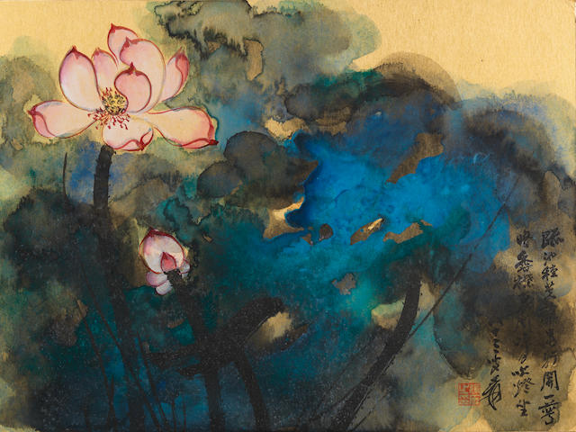 Zhang Daqian (1899-1983) Lotus