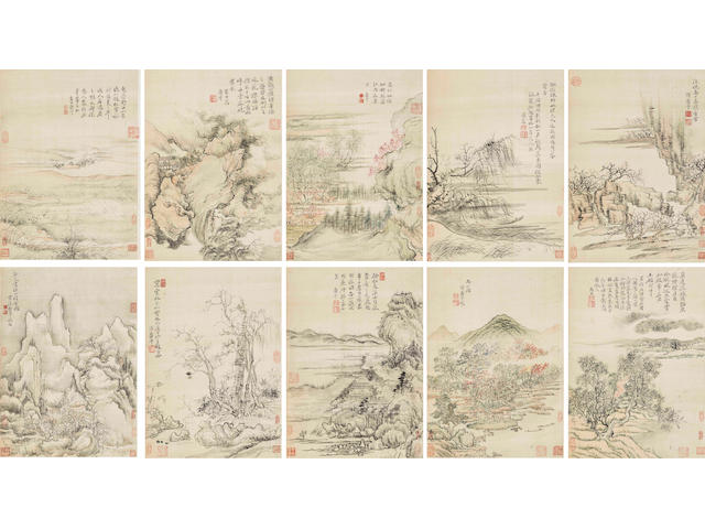Yun Shouping (1633-1690) Landscapes After Ancient Masters (10)