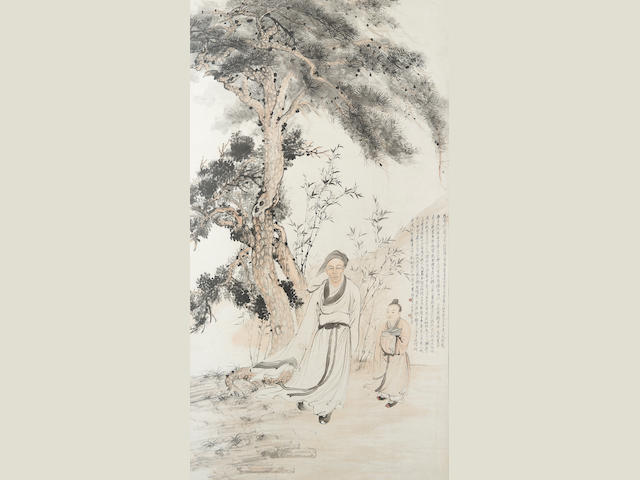 Zhang Shanzi (1882 - 1940) Portrait of Mr Chionh Kong Ming