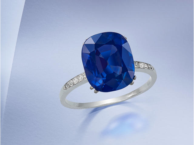 An Exceptional Sapphire and Diamond Ring