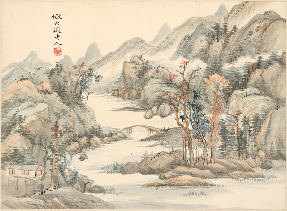 Jin Cheng (1878-1926)   Landscapes after Old Masters, 1905 (12)