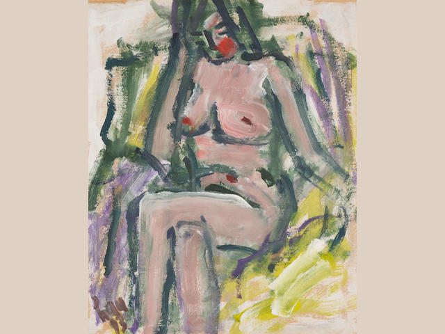 Tran Luu Hau (b. 1928) Seated Nude