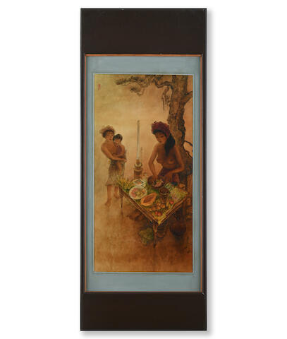 Bonhams Lee Man Fong 1913 1988 Rojak Seller Bonhams Lee Man Fong 1913 1988 Rojak Seller