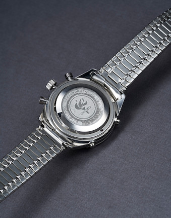 Seiko. A Stainless Steel Manual Wind Chronograph Bracelet Watch, 1964 Tokyo Olympics Officials' Watch with Lap Counter, Ref.5718-8000, No.4705196 image 2