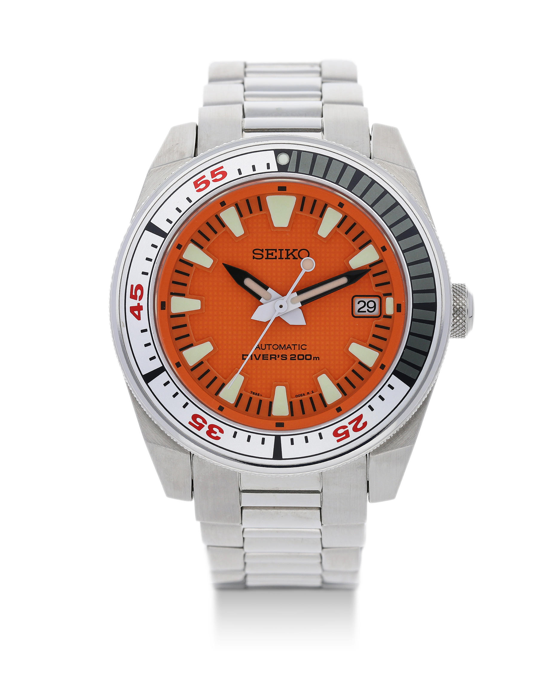 Bonhams : Seiko. A Stainless Steel limited Edition Automatic Diver's  Calendar Bracelet WatcH, , /300, 