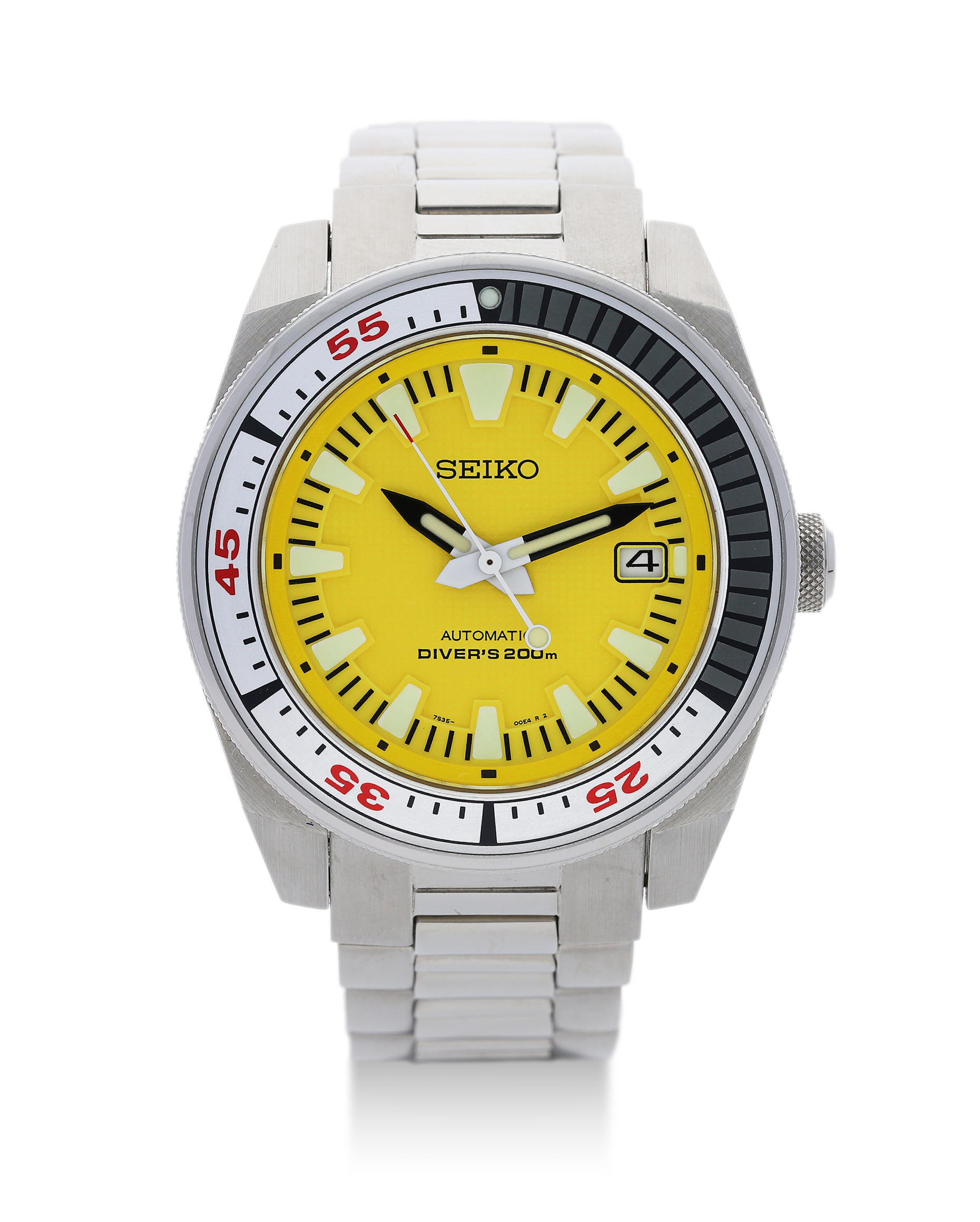 Seiko. A Stainless Steel Automatic Diver's Calendar Bracelet Watch,  , , /300, With Extra Links - Bonhams