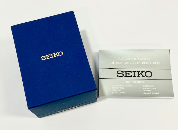 Bonhams : Seiko. A Stainless Steel and Ceramic Automatic Diver's Calendar  Wristwatch, 'Prospex', , , With Box and Manual