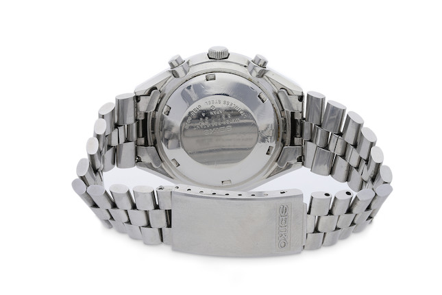Bonhams : Seiko. A Stainless Steel Automatic Calendar Chronograph Bracelet  Watch, , 