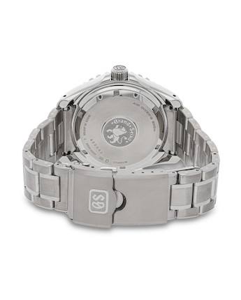 Bonhams : Grand Seiko. A Titanium Automatic Diver's Calendar Bracelet  Watch, 'Spring Drive', , , With Guarantee, Manual and  Box