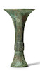 Thumbnail of A rare archaic bronze wine vessel, Gu Shang Dynasty image 1