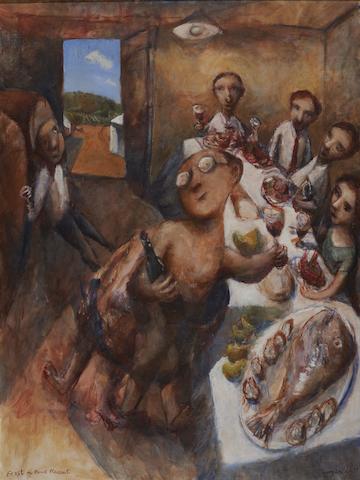 Garry Shead (born 1942) Feast on Mount Pleasant, 1999
