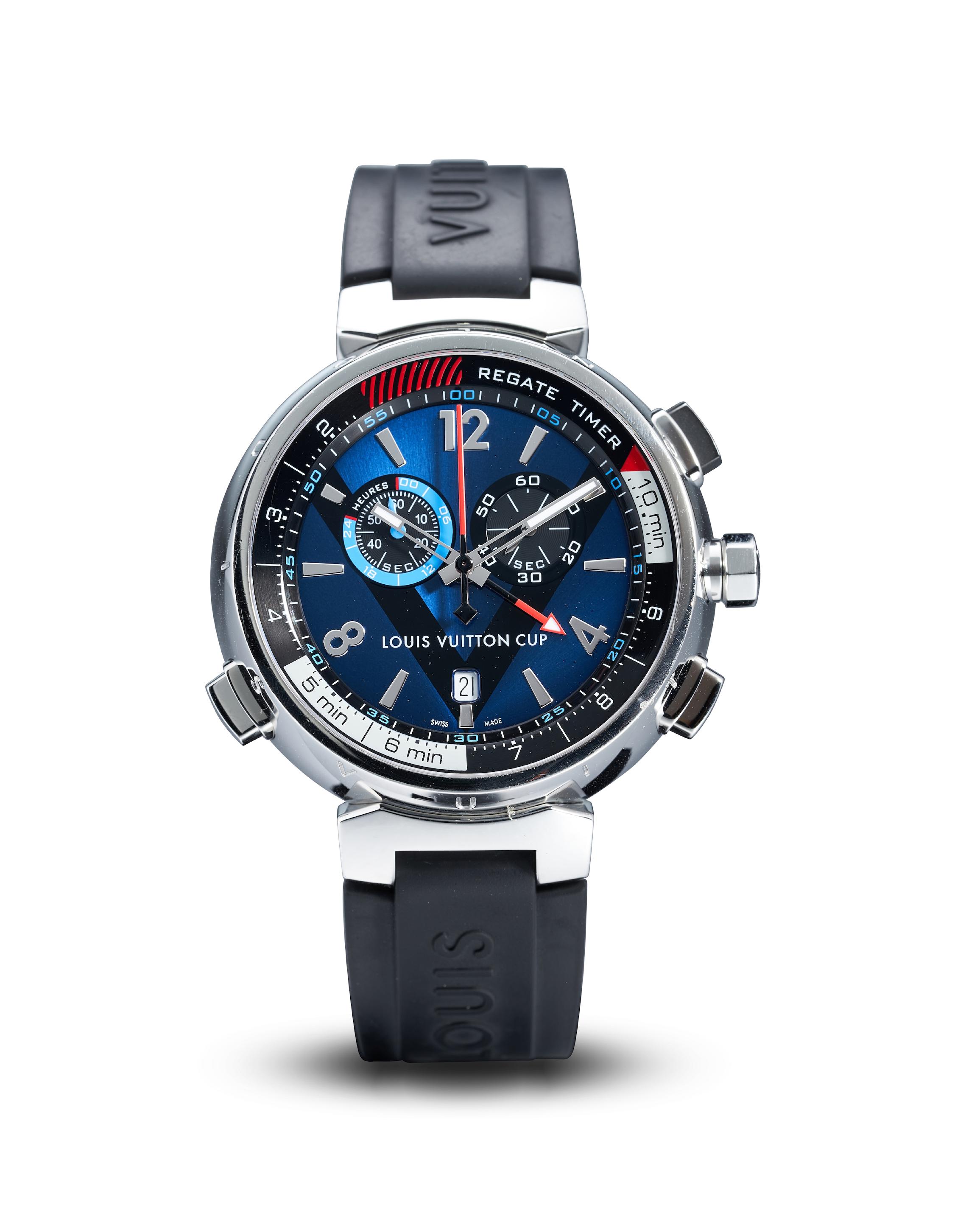 Bonhams : Louis Vuitton. A Stainless Steel Regate Timer Wristwatch, SH9792