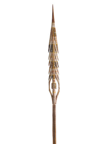 Maker Unknown A fine ceremonial spear, Tiwi Islands length: 194.0cm (76 3/8in).