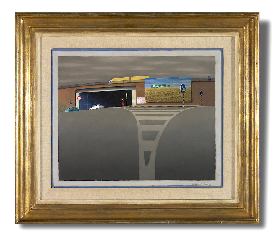 Jeffrey Smart (1921-2013) Study for Placard and Underpass, 1986