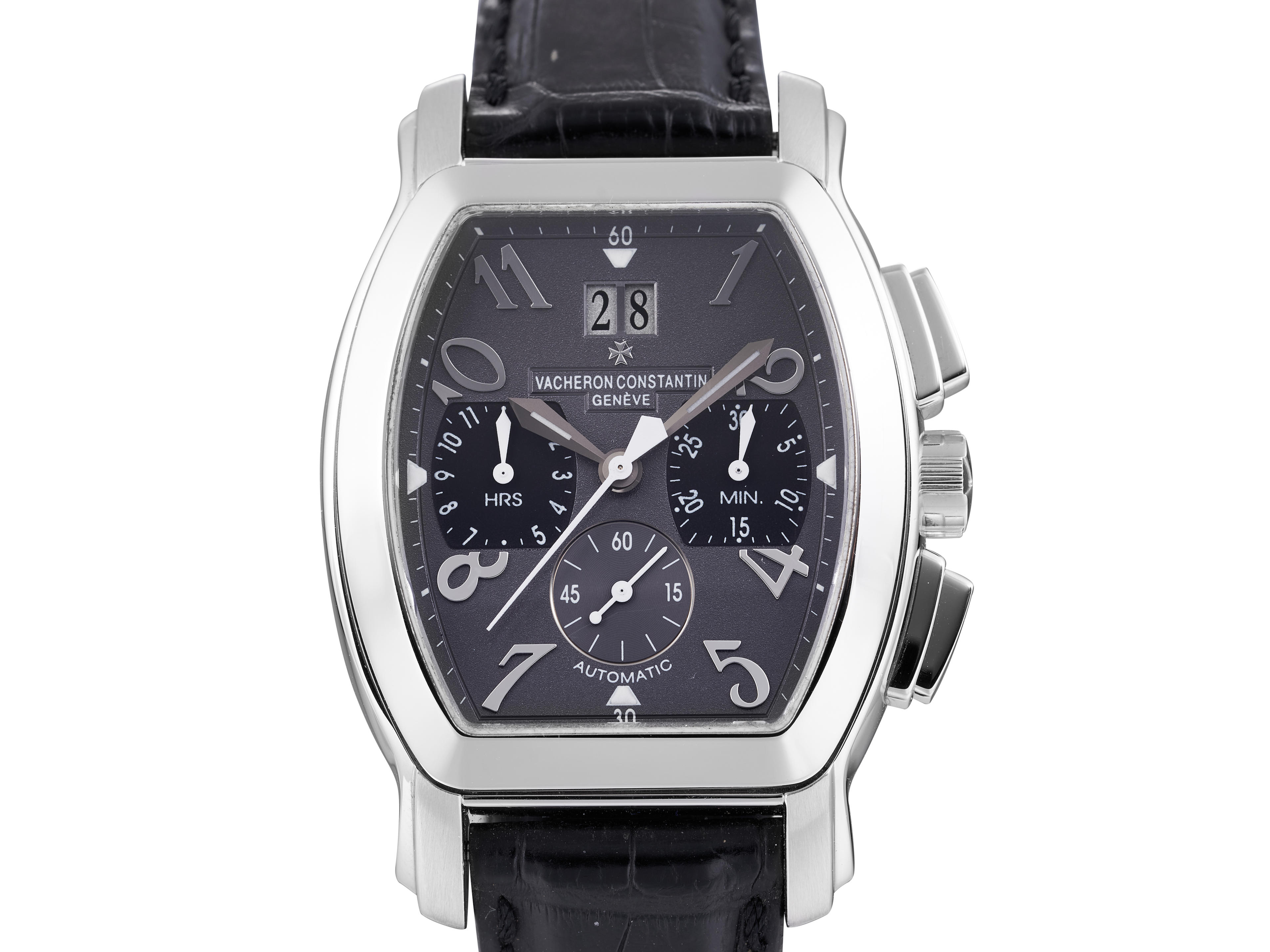 VACHERON CONSTANTIN | ROYAL EAGLE, REF.49145, A FINE STAINLESS STEEL CHRONOGRAPH WRISTWATCH WITH DATE, CIRCA 2010