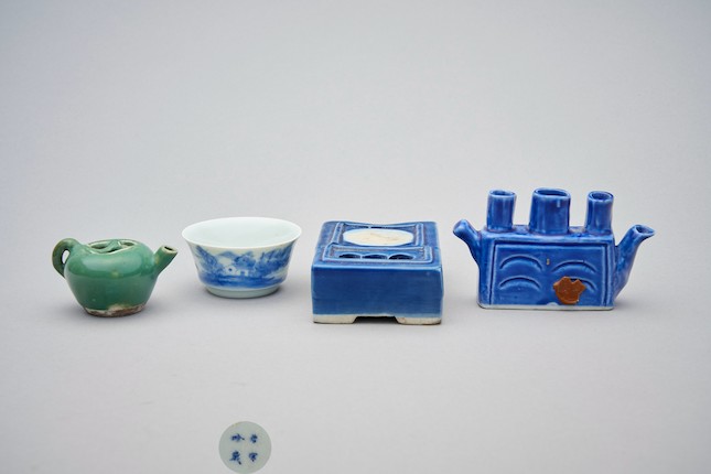 A group of four scholar's objects Late Qing dynasty (4) image 1