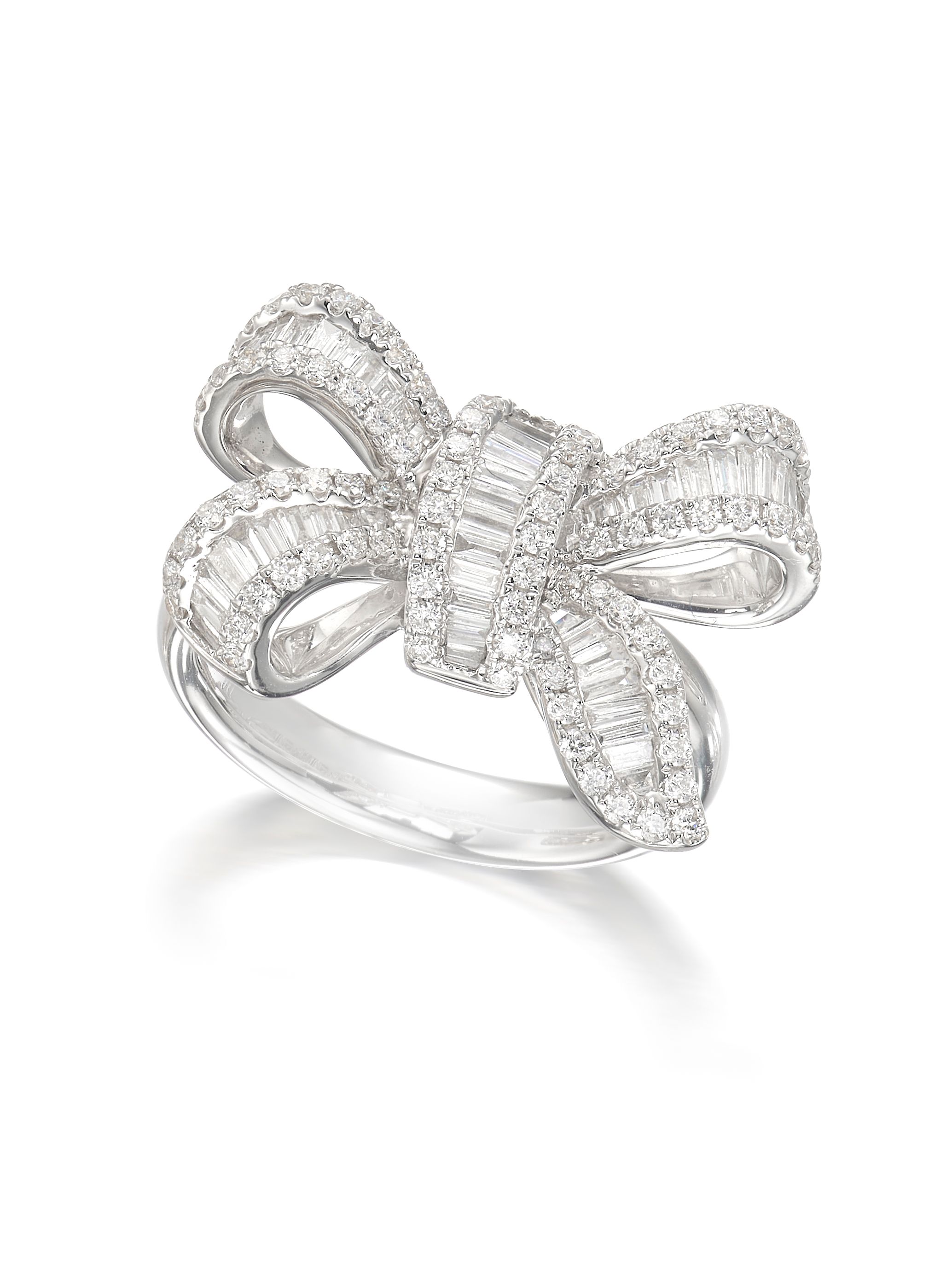 DIAMOND 'RIBBON' RING