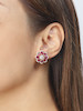 Thumbnail of PAIR OF RUBY AND DIAMOND 'FLOWER' EARRINGS image 5