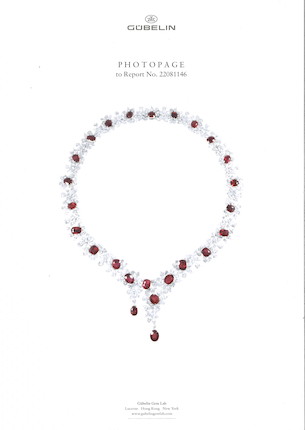 IMPORTANT RUBY AND DIAMOND NECKLACE image 4