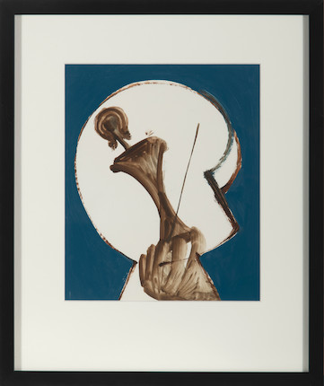 Sidney Nolan (1917-1992) Greek Head, Hand and Sculpture, 1956 image 1